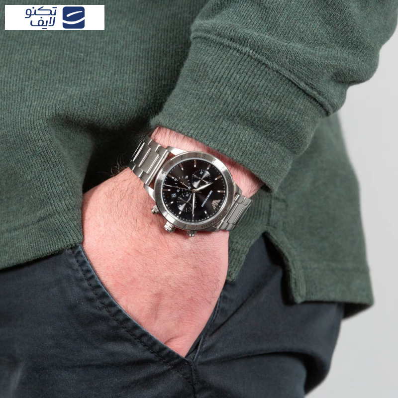 ساعت مچی عقربه ای مردانه کوارتز امپریو آرمانی مدل AR11241 