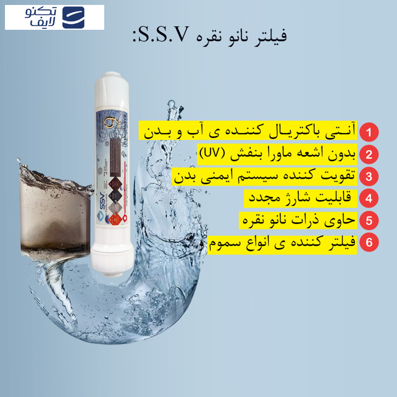 فیلتر دستگاه تصفیه آب اس اس وی مدل H735 PACK بسته 7 عددی
