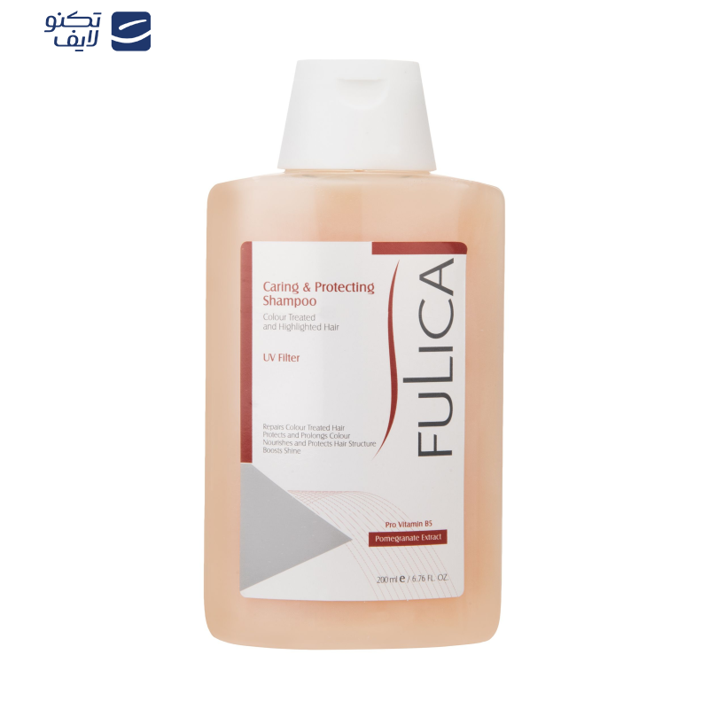 شامپو مو فولیکا مدل Caring And Protecting مخصوص موهای رنگ شده حجم 200 میلی‌لیتر