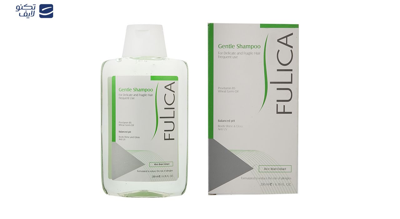 شامپو ملایم فولیکا جهت مصرف روزانه مخصوص موهای حساس و شکننده حجم 200 میلی‌لیتر