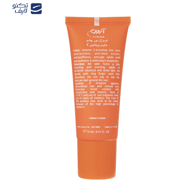 کرم ضد چروک دور چشم آردن سی فکتور مدل C10 حجم 15 میلی لیتر