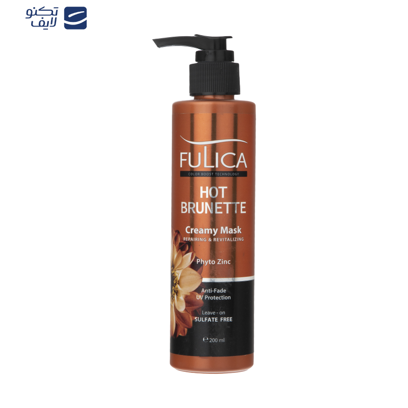 کرم تقویت کننده و ترمیم کننده موی قهوه ای فولیکا مدل Brunette حجم 200 میلی لیتر