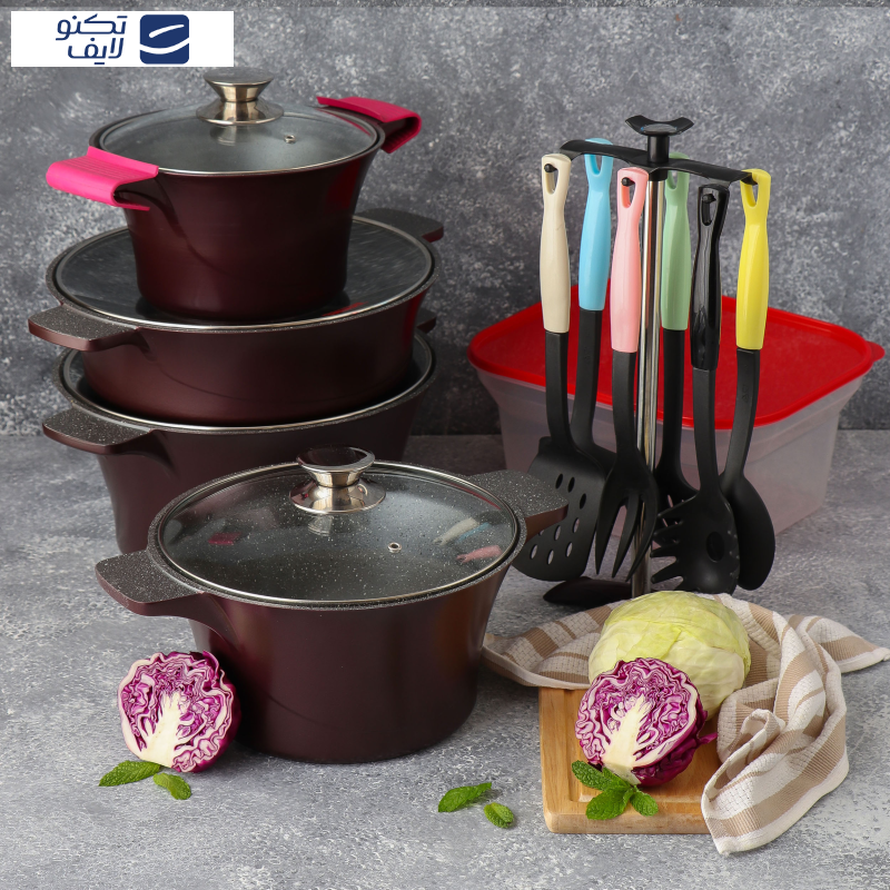 سرویس پخت و پز 18 پارچه تکنو مدل آناهیتا سرویس پخت و پز 18 پارچه تکنو مدل آناهیتا