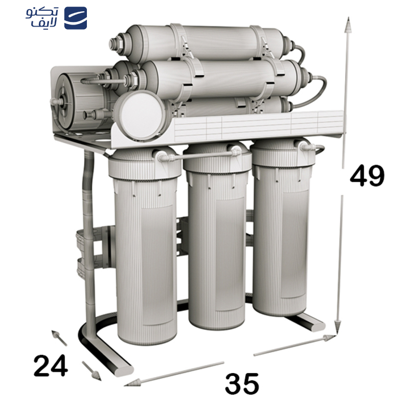 دستگاه تصفیه کننده آب اس اس وی مدل UltraSpring 2W X800 به همراه شیر تصفیه آب
