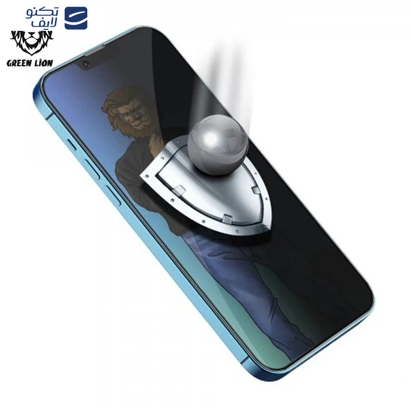 محافظ صفحه نمایش حریم شخصی گرین لاین مدل 9H Steve Privacy مناسب برای گوشی موبایل اپل iPhone 17 Pro Max