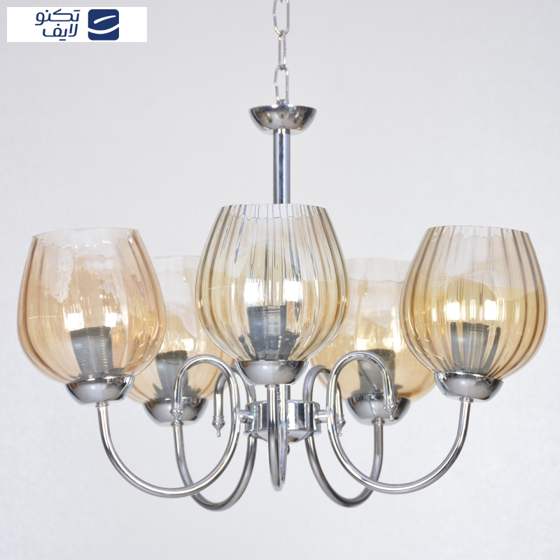  لوستر پنج شعله چشمه نور کد AB817/5