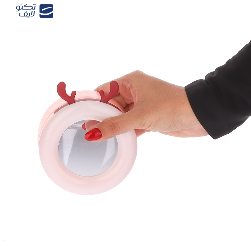 آینه آرایشی رینگ‌لایت‌دار مدل NO.0838-2