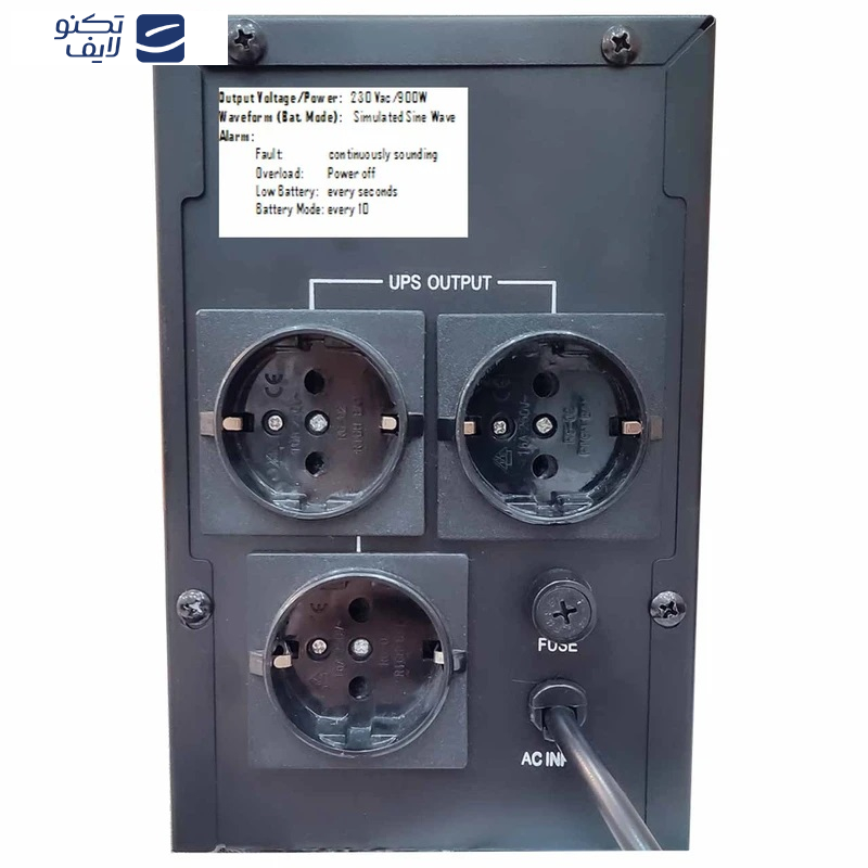 یو پی اس بستن پاور مدل BPO-1200VA-9Ah با ظرفیت 1200ولت آمپر به همراه باتری داخلی یو پی اس بستن پاور مدل BPO-1200VA-9Ah با ظرفیت 1200ولت آمپر به همراه باتری داخلی