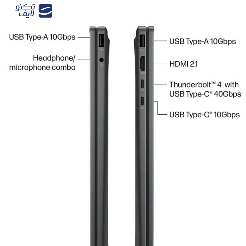 لپ تاپ 16 اینچی اچ‌ پی مدل OmniBook X Flip 16-as0023dx-Core Ultra 7 256V-16GB LPDDR5X 8533MHz-1TB SSD-Touch-Backlit-W
