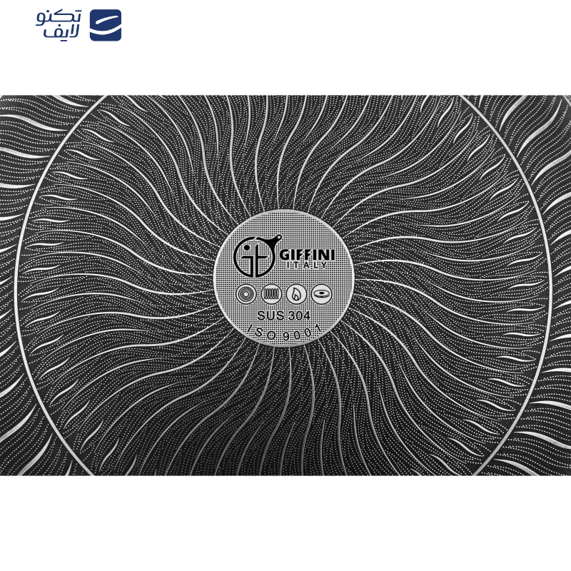 سرویس قابلمه و تابه 9 پارچه استیل جی فی نی مدل 09