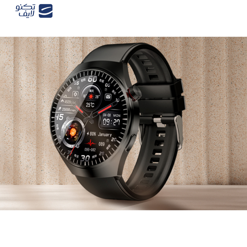 ساعت هوشمند 36 میلی‌متری تی سی اچ مدل E11 Tornado با بند سیلیکونی