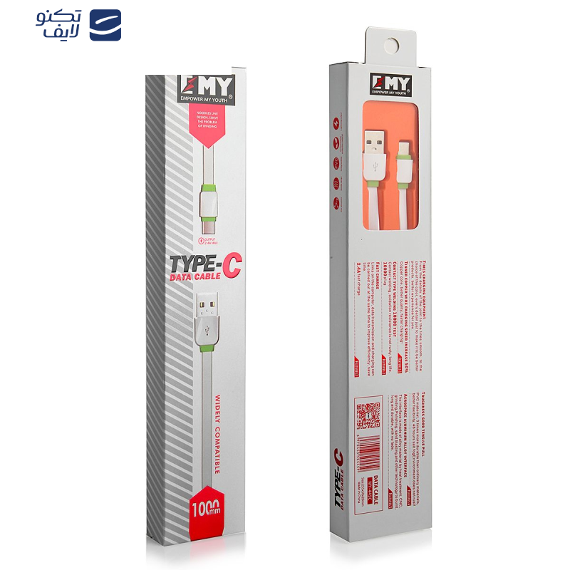  کابل تبدیل USB به USB-C امی مدل MY-445C طول 1 متر 