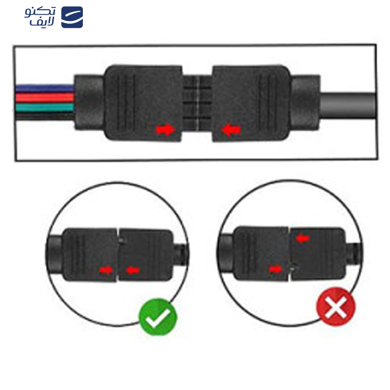 ریسه ال ای دی استریپ مدل RGB 3528 طول 5 متر