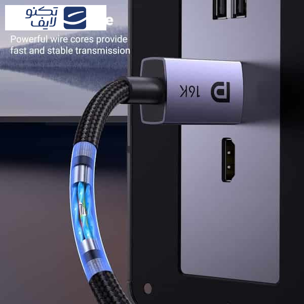 کابل DisplayPort 2.1 Male یوگرین مدل DP118 کد 15383 طول یک متر کابل DisplayPort 2.1 Male یوگرین مدل DP118 کد 15383 طول یک متر