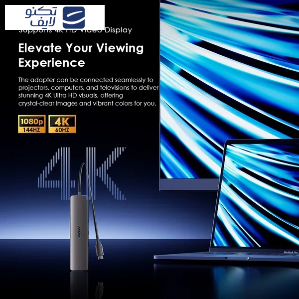 هاب 7 پورت USB-C اورایمو مدل PowerTrans