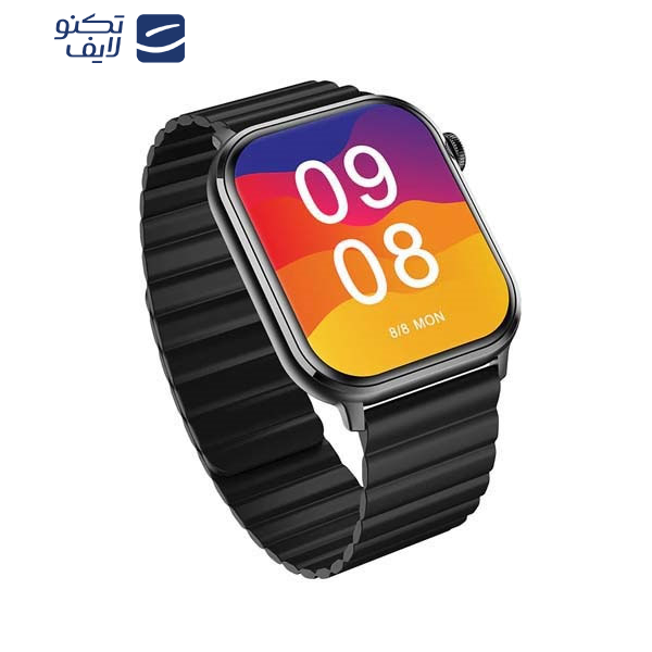 ساعت هوشمند آی می لب مدل IMILAB W02 دارای قابلیت های صفحه نمایش رنگی، صفحه نمایش لمسی، کنترل موسیقی (Music Player)، کنترل سطح اکسیژن خون، قابلیت مکالمه از طریق بلوتوث بند سیلیکون