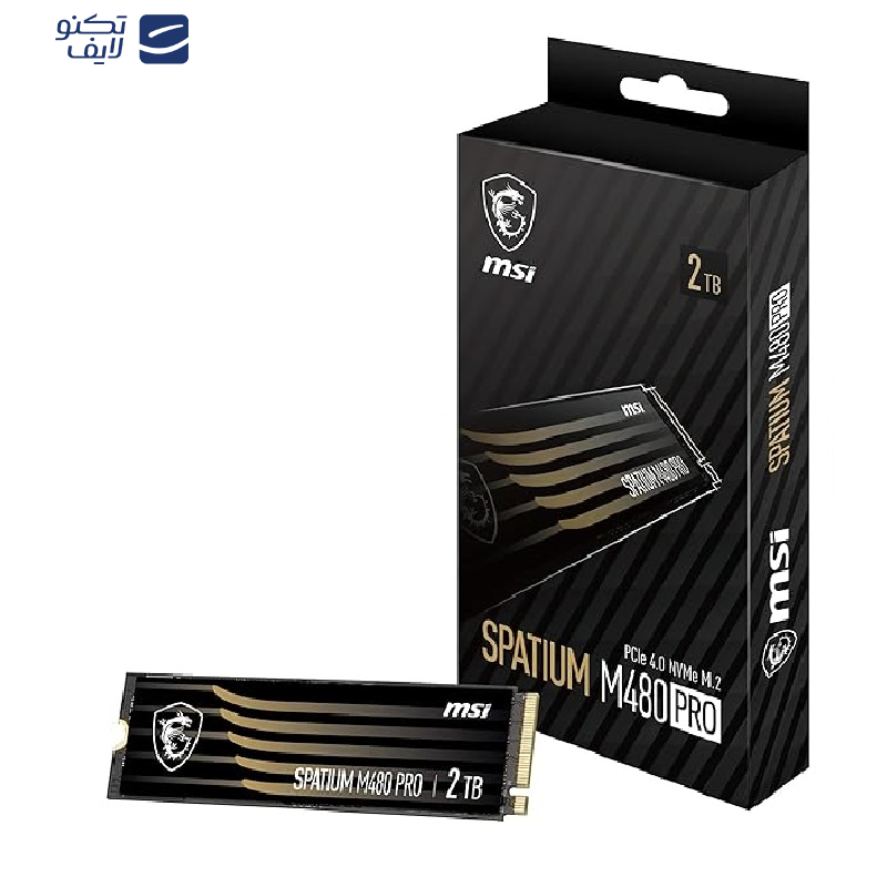 اس اس دی اینترنال ام اس آی مدل SPATIUM M480 PRO PCIe 4.0 NVMe M.2 ظرفیت دو ترابایت اس اس دی اینترنال ام اس آی مدل SPATIUM M480 PRO PCIe 4.0 NVMe M.2 ظرفیت دو ترابایت