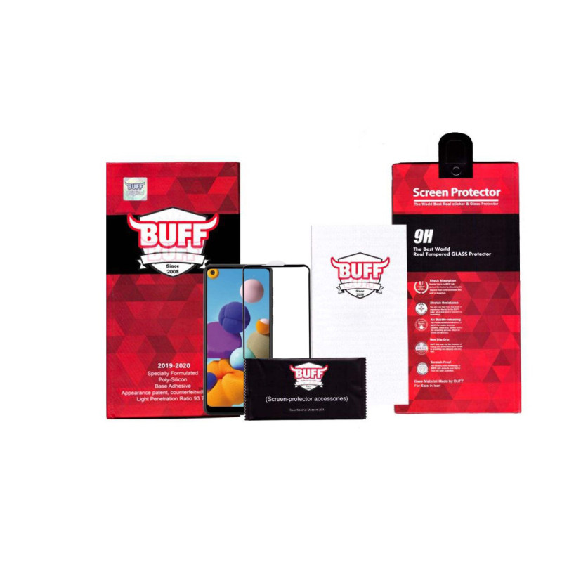 گلس گوشی سامسونگ گلکسی A21 بوف 5D مدل F33