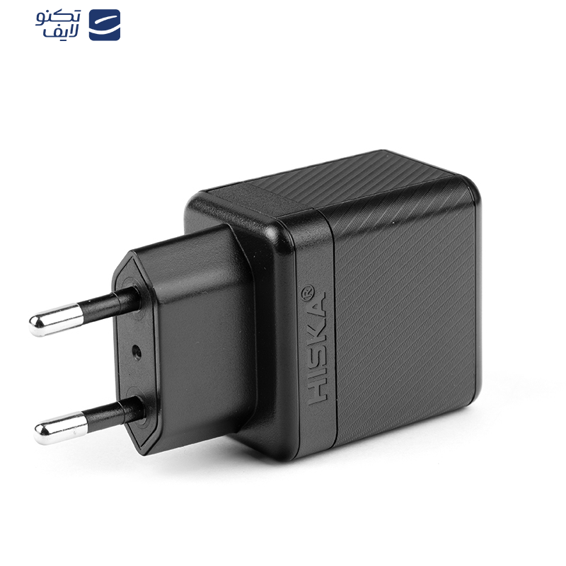 شارژر دیواری 35 وات هیسکا مدل H-119GAN به همراه کابل تبدیل USB-C