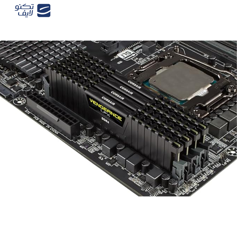 رم دسکتاپ DDR4 تک کاناله 3200 مگاهرتز CL16 کورسیر مدل VENGEANCE LPX ظرفیت 8گیگابایت