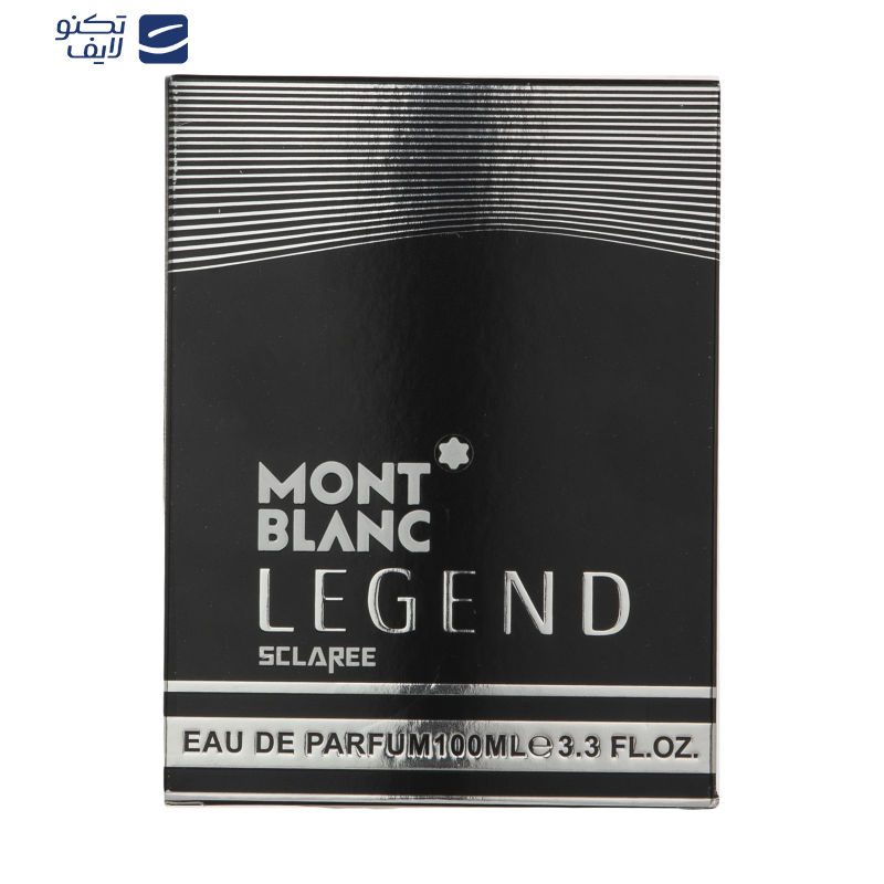 ادو پرفیوم مردانه اسکلاره مدل Mont Blanc Legend با رایحه شیرین و خنک حجم 100 میلی لیتر
