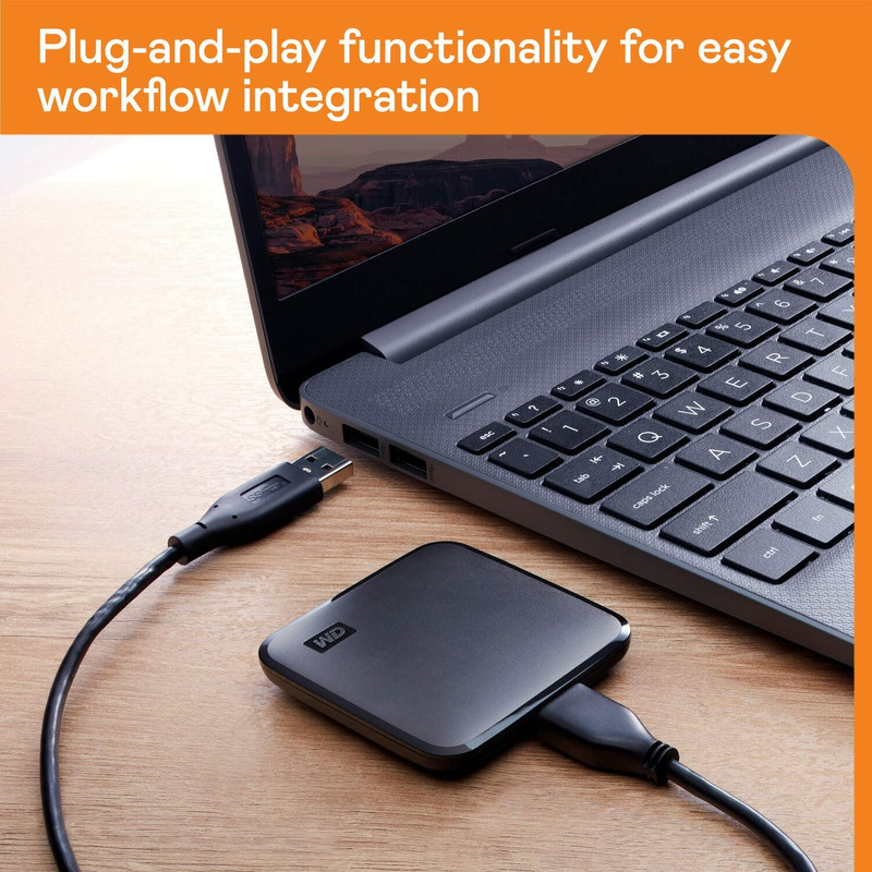  حافظه SSD اکسترنال وسترن دیجیتال مدل ELEMENTS SE ظرفیت 1 ترابایت 