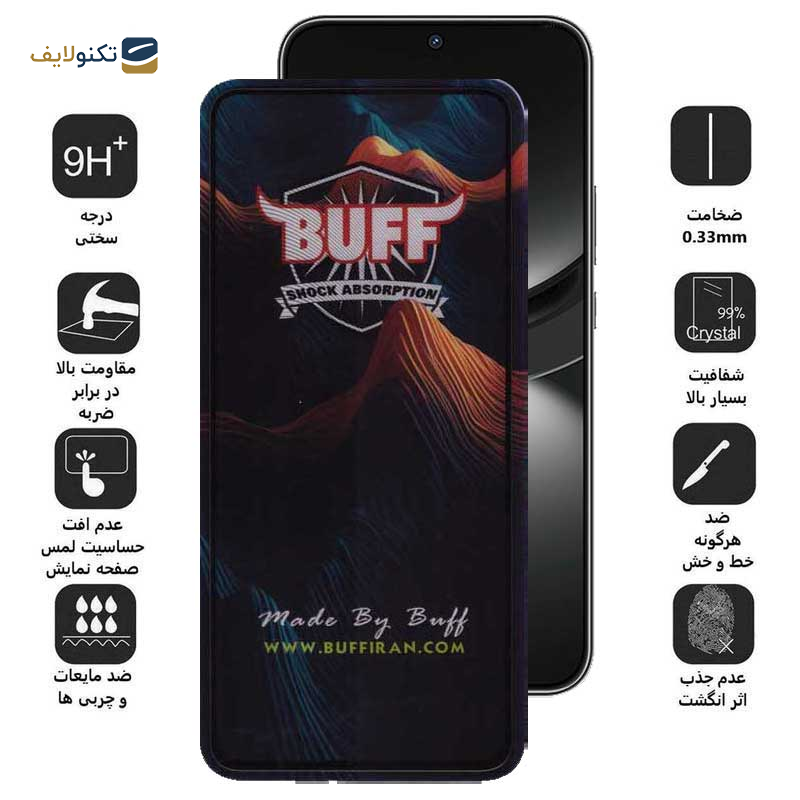 محافظ صفحه نمایش بوف مدل Mountain-G مناسب برای گوشی موبایل هوآوی nova 12/nova 12 Lite/nova 11 SE/nova 10 SE/nova 9 SE 5G/nova 9 SE