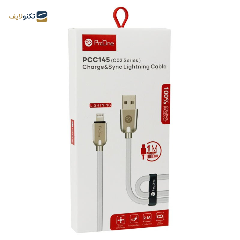 کابل USB به لایتنینگ پرووان سری C02 مدل PCC145 طول ۱ متر