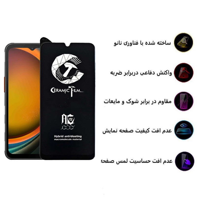 محافظ صفحه نمایش سرامیکی مات اپیکوی مدل CR7-M مناسب برای گوشی موبایل سامسونگ Galaxy A14 4G/5G /Xcover7