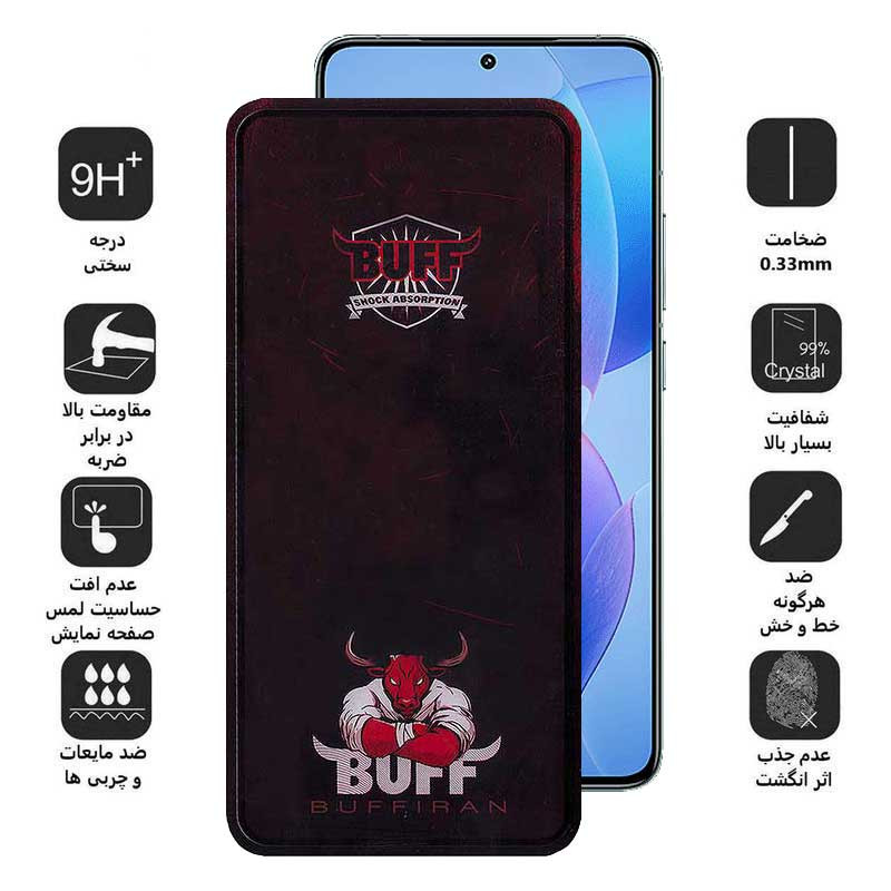 محافظ صفحه نمایش بوف مدل Muscle-Bull-G مناسب برای گوشی موبایل شیائومی Redmi K70 / K70 Pro / K70E