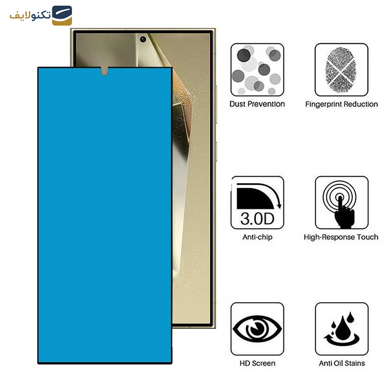 محافظ صفحه نمایش بوف مدل Silicone-G مناسب برای گوشی موبایل سامسونگ Galaxy S24 Ultra / S23 Ultra / S22 Ultra