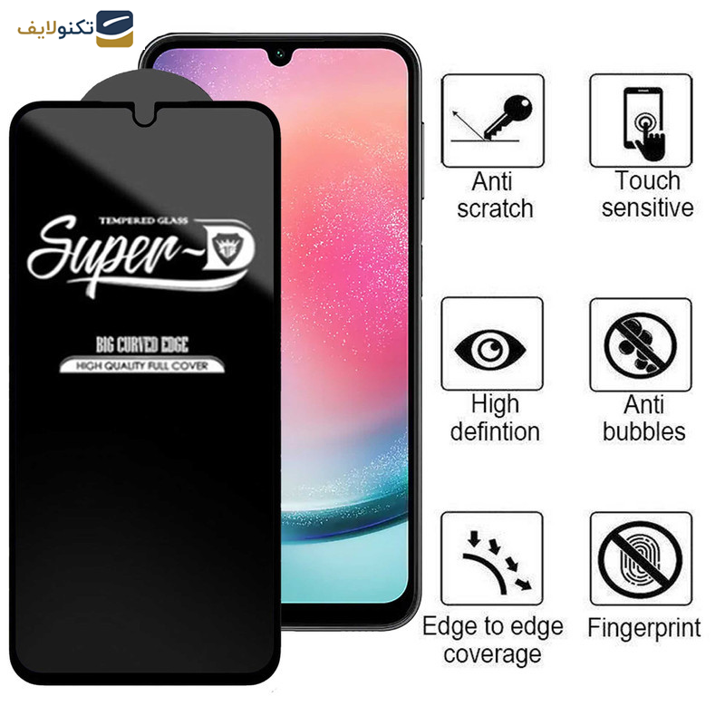 محافظ صفحه نمایش اپیکوی مدل Super 5D مناسب برای گوشی موبایل سامسونگ Galaxy A25 5G/ A24 4G/ A15 5G/4G