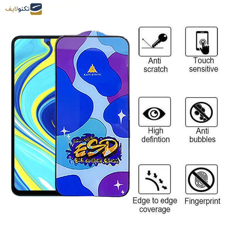  محافظ صفحه نمایش اپیکوی مدل Star ESD مناسب برای گوشی موبایل شیائومی Redmi Note 9 Pro Max/Note 9 Pro 5G/Note 9 Pro 4G India/Global/Note 9S