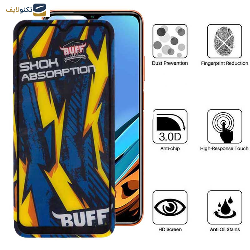 محافظ صفحه نمایش بوف مدل Shock-Shock-G مناسب برای گوشی موبایل شیائومی Redmi 9 Power 4G / 9A sport/ 9i / 9AT / 9 Activ