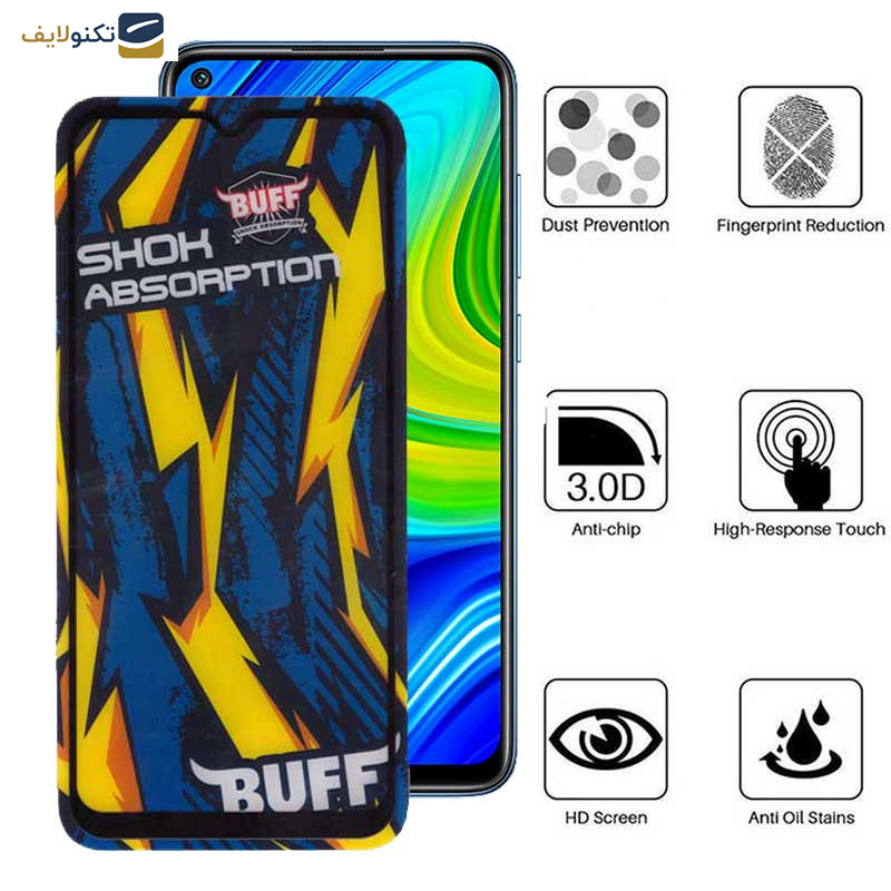 محافظ صفحه نمایش بوف مدل Shock-Shock-G مناسب برای گوشی موبایل شیائومی Redmi Note 9 4G / Note 8 Pro / 9 Prime 4G / 9 / 9 india
