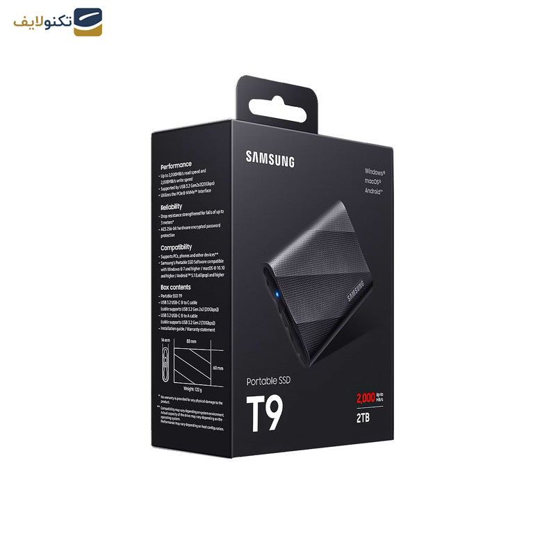 اس اس دی اکسترنال سامسونگ مدل T9 ظرفیت 2 ترابایت