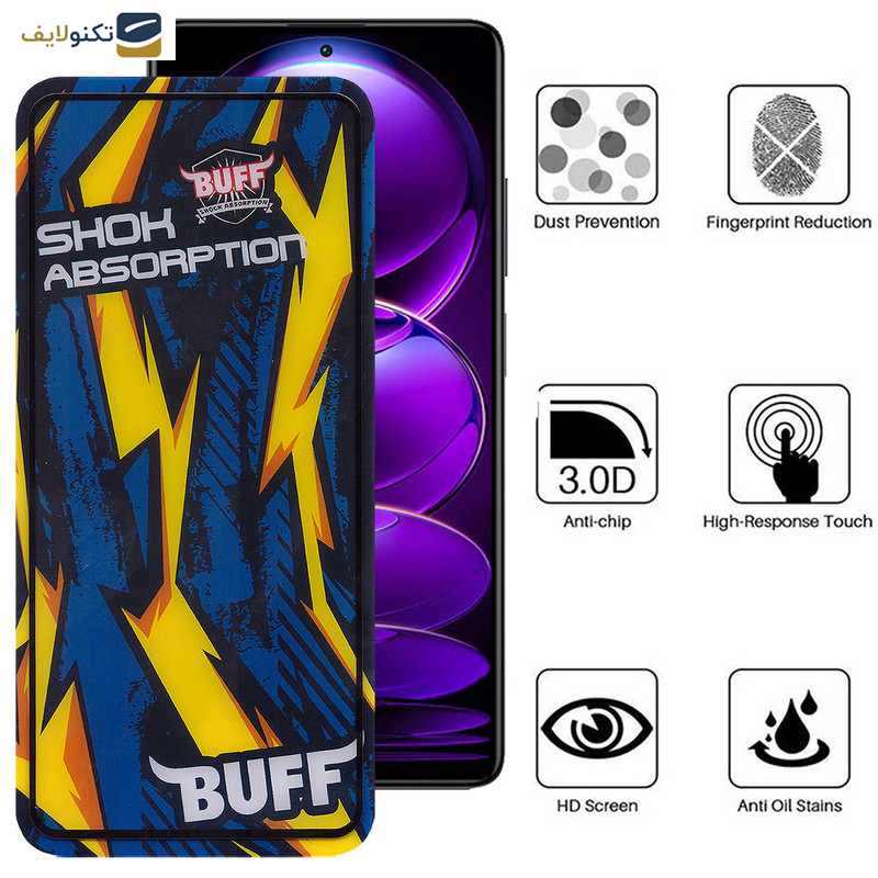 محافظ صفحه نمایش بوف مدل Shock-Shock-G مناسب برای گوشی موبایل شیائومی Redmi Note 12 Discovery/Note 12 Explorer/Note 12 Pro Speed