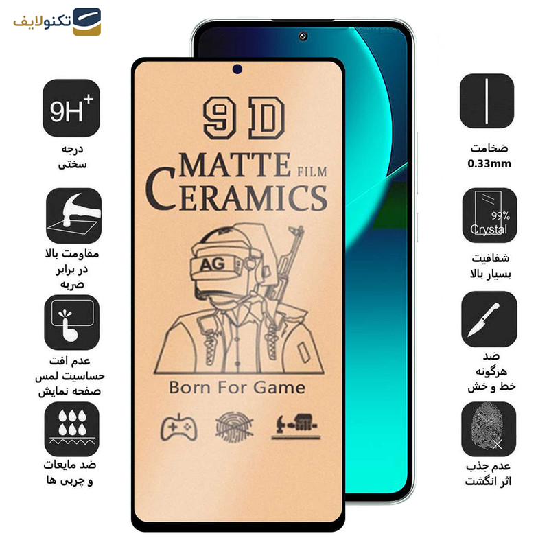 محافظ صفحه نمایش سرامیکی مات اِپیکوی مدل BodyGuard مناسب برای گوشی موبایل شیائومی 13T Pro / 13T / Redmi K60 Ultra