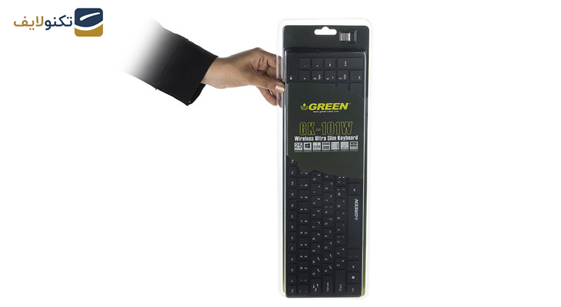 کیبورد بی سیم گرین مدل GK-101W با حروف فارسی
