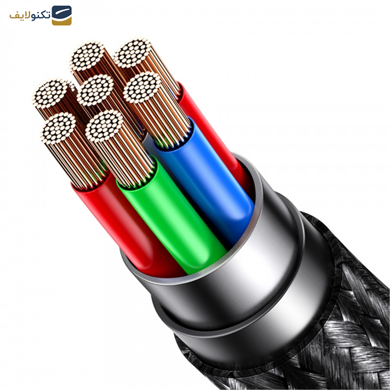 کابل تبدیل USB-c/USB به microUSB/USB-C /لایتنینگ یوسمز مدل US-SJ547 طول 1.2 متر