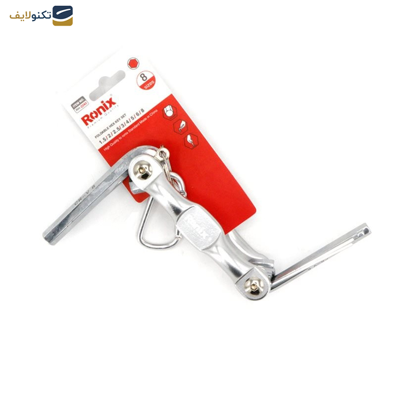 مجموعه 8 عددی آچار آلن رونیکس مدل RON-2040 مجموعه 8 عددی آچار آلن رونیکس مدل RON-2040