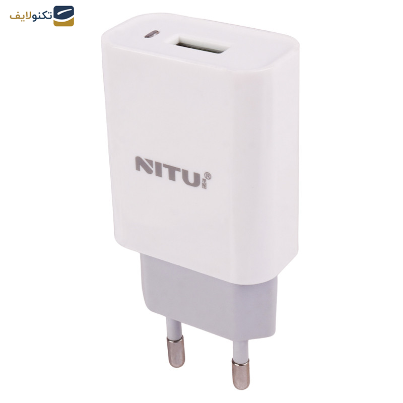 شارژر دیواری 12 وات نیتو مدل TC066 به همراه کابل لایتنینگ 