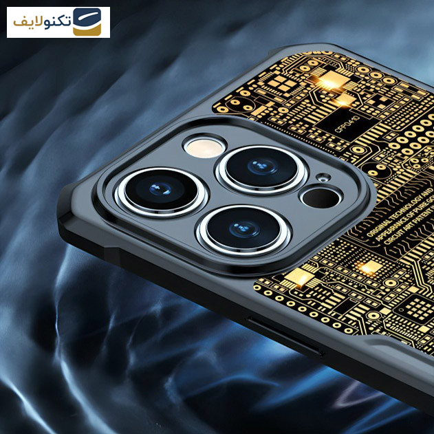 کاور ژاند مدل Gold مناسب برای گوشی موبایل اپل iPhone 15 Pro Max