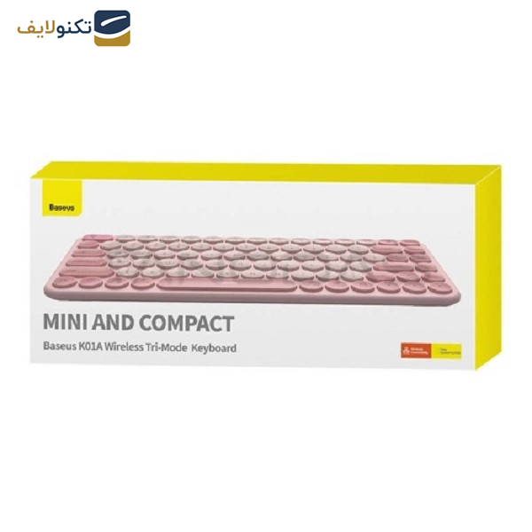 کیبورد بی سیم بیسوس مدل K01A B00955503413 Wireless Tri-Mode کیبورد بی سیم بیسوس مدل K01A B00955503413 Wireless Tri-Mode
