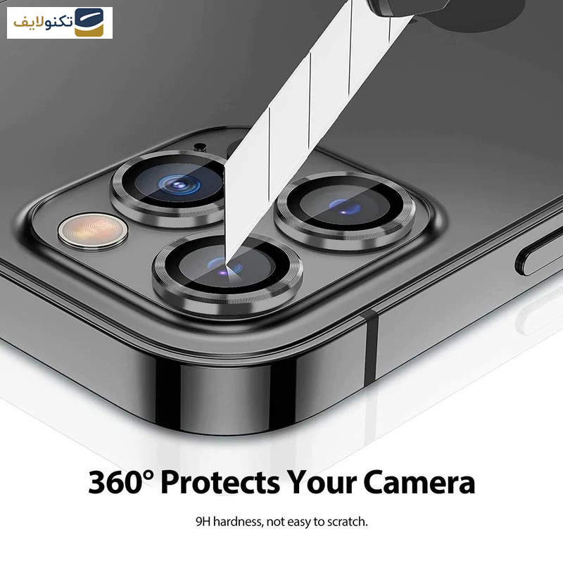محافظ لنز دوربین کرا فیلم مدل رینگی کد 01 مناسب برای گوشی موبایل اپل iPhone 13 Pro / 13 Pro Max