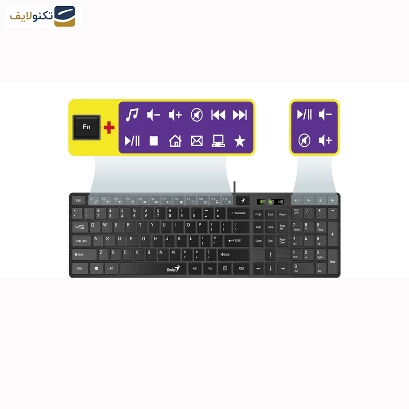 کیبورد جنیوس مدل SlimStar 126 کیبورد جنیوس مدل SlimStar 126