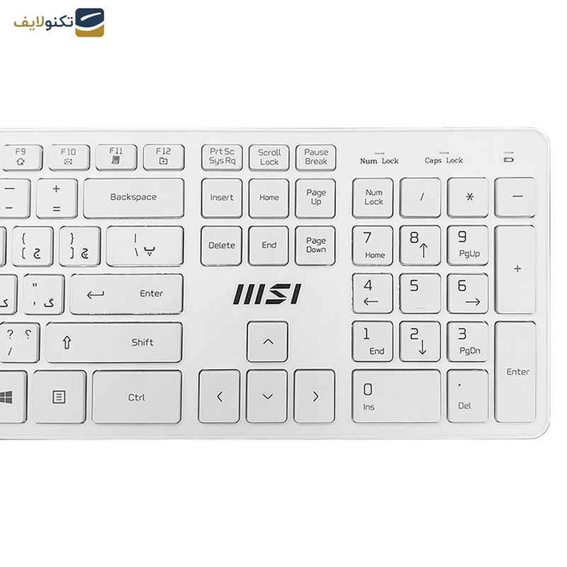 کیبورد و ماوس بی سیم ام اس آی مدل RF1430W-FS