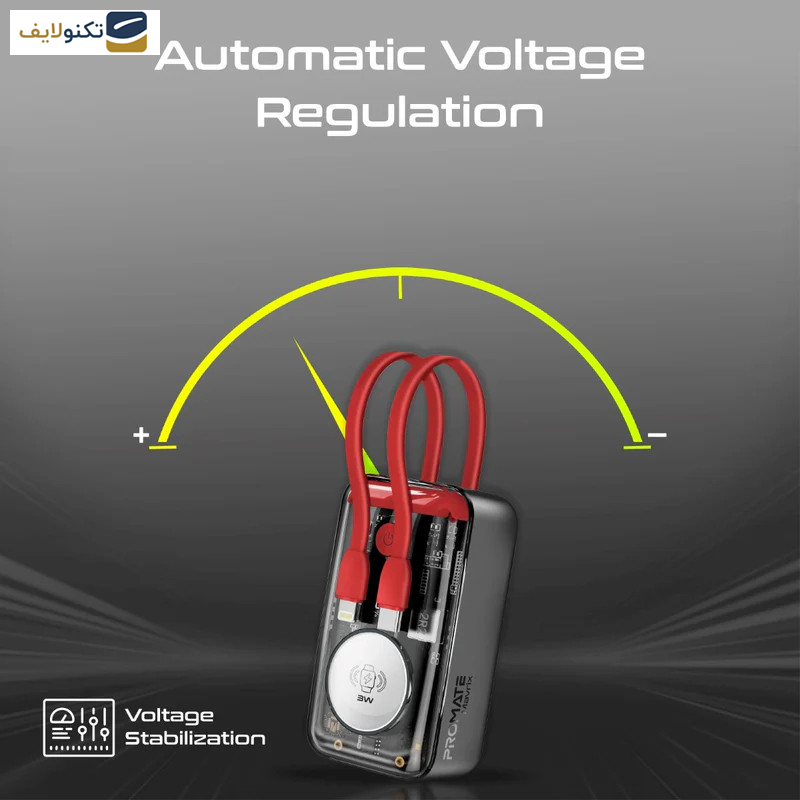 پاوربانک پرومیت مدل MAVRIX ظرفیت 10000 میلیآمپرساعت پاوربانک پرومیت مدل MAVRIX ظرفیت 10000 میلیآمپرساعت