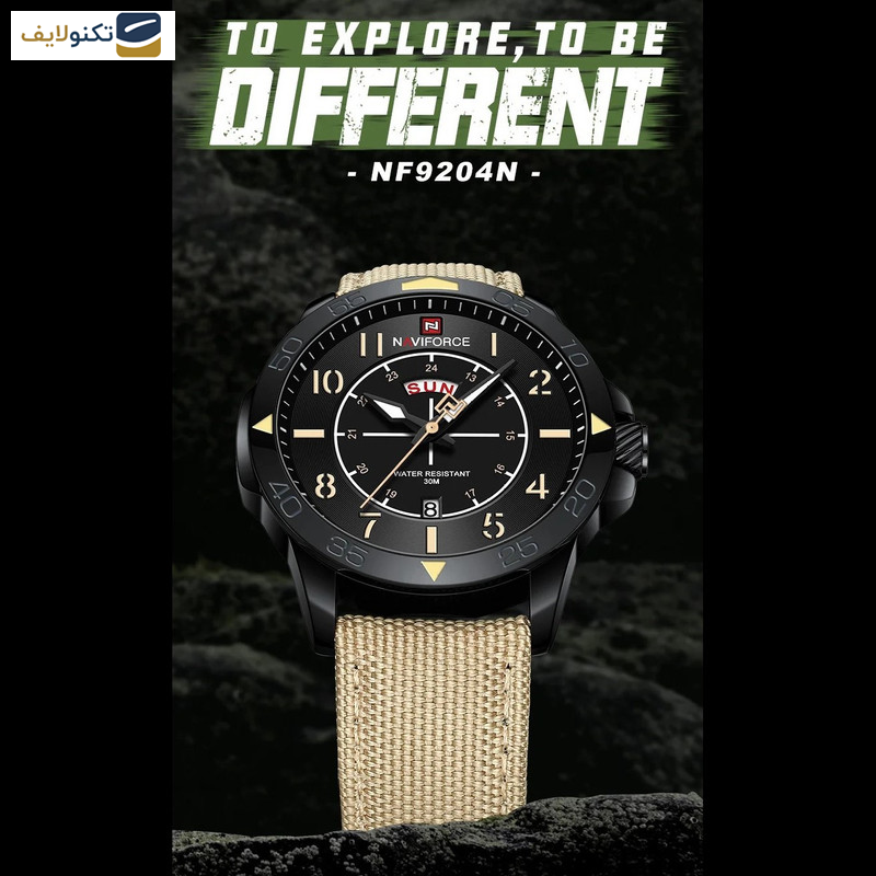 ساعت مچی عقربه‌ای مردانه نیوی فورس مدل NF9204BLY