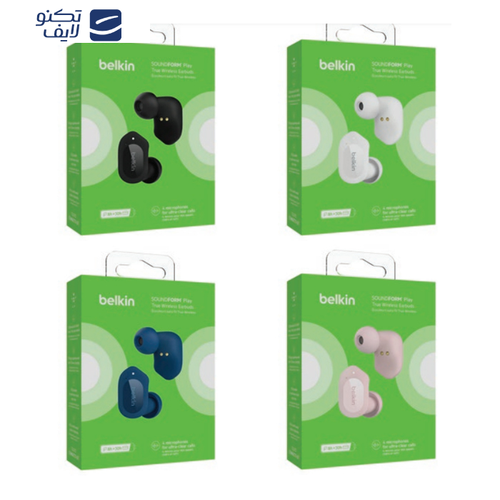 هندزفری بلوتوثی بلکین مدل AUC005btWH SoundForm Play